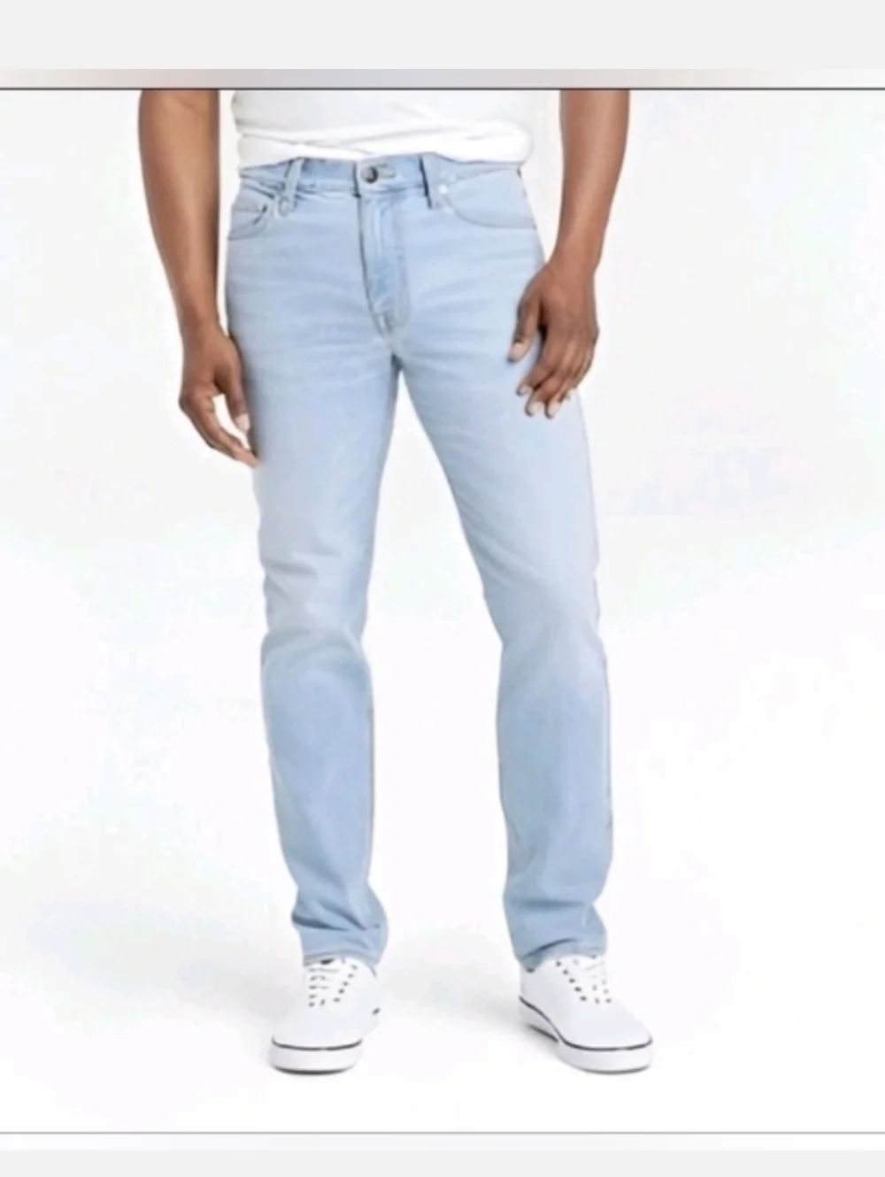 Goodfellow & Co Men's Slim Fit Hemp Jeans Blue Denim Wash 40x30